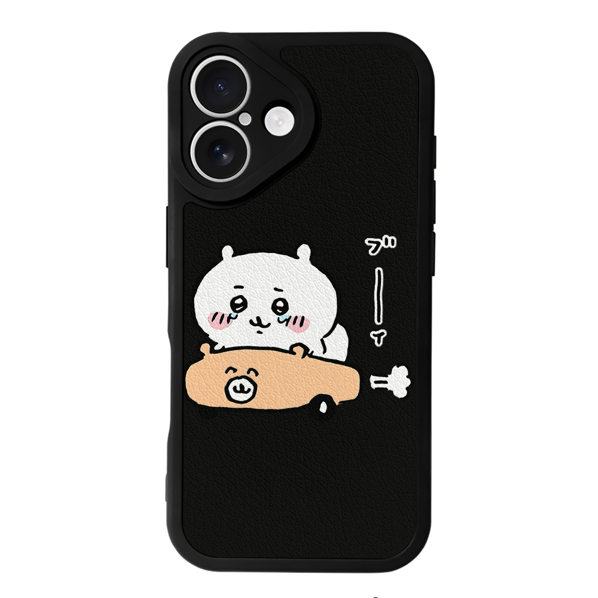 （画像用） ちいかわ ちいかわ Chii-kawa chiikawa 【iPhone 16シリーズ対応】シリコンスマホケース（レザー調） 材質：シリコン